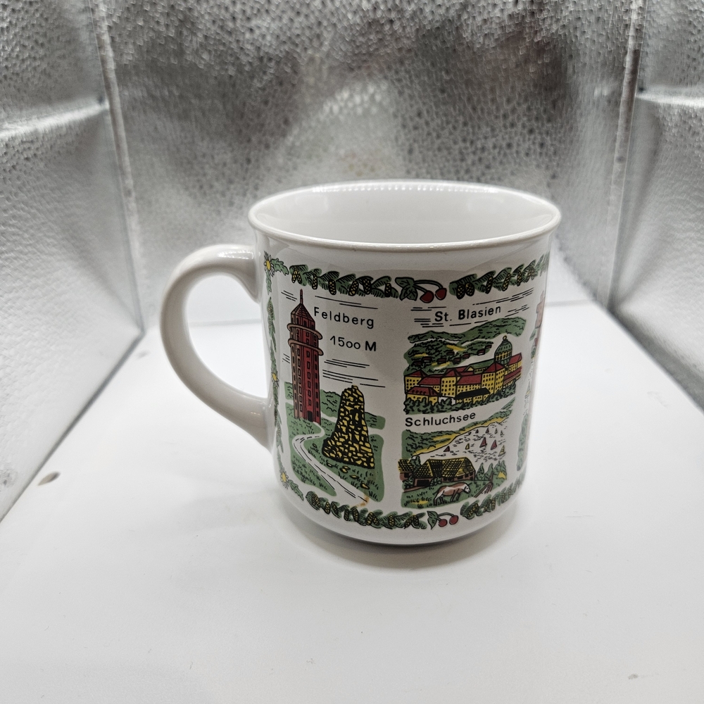 Vintage Germany Travel Mug with Illustrations